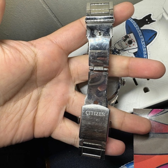 Citizen Silver Watch with Blue Dial - Picture 6 of 8